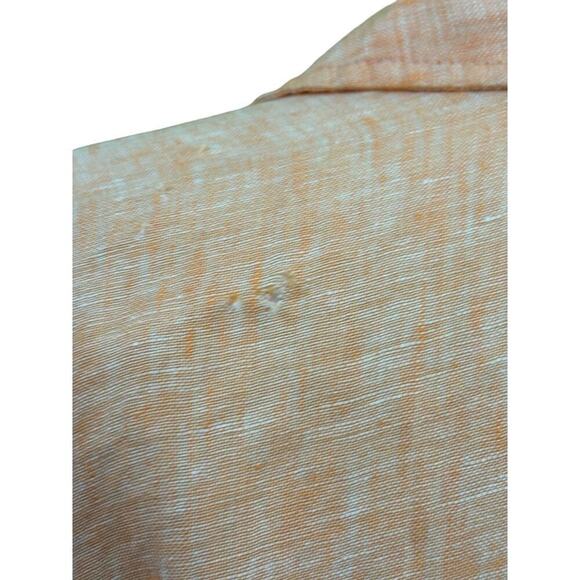 JNY orange/peach linen tunic, 2X, grandma core, layering, coastal, vacation - Picture 5 of 6